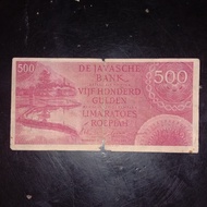 uang kuno indonesia 500 Gulden seri federal I 1946