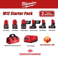 MILWAUKEE M12 Battery Starter Pack Milwaukee Battery Pack Bateri Pack Battery Charger Pack