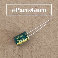 Electrolytic Capacitor 47uF 25V / 100V