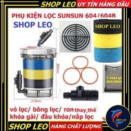 SUNSUN 604/604B FILTER ACCESSORIES - Filter cover 604 - Replacement ring 604 - lock 604 - Plate 604 