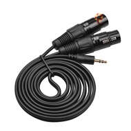 4.9ft Audio Inch To Xlr Audio Stereo Cable Female 1/8 3-core Xlr To 3-core To Dual Cable Male 1/8 Au
