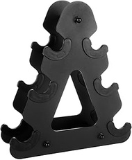 YOUNTHYE Small Dumbbell Rack 3 Tire Dumbbell Storage Rack Weight Stand for Dumbbells Black Dumbbell