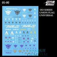 DALIN DECAL 01-00  OO SERIES UNION FLAG UNIVERSAL GUNDAM WATER SLIDE DECAL