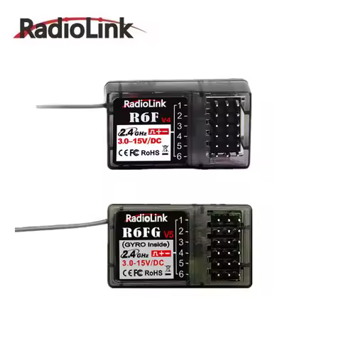 Radiolink R6FG R6F 2.4G Receiver FHSS 6 Channel RX Radio Control System R6FG Gyro Function for T8FB/