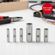 100 Pcs Non Insulated Wire Splicing Crimping Connector Kit 24-8 Awg