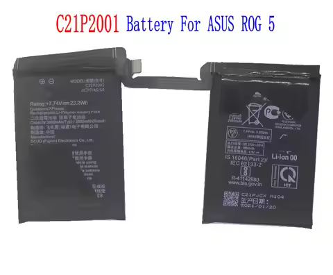 1x 6000mAh C21P2001 Replacement Battery For ASUS ROG 5 Phone 5s Pro ZS673KS I005DA I005DB Batteries