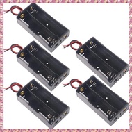 [W Y D H] 5 Pcs 3.7V 18650 Battery Holder Housing Plastic Battery Storage Box with Wire Leads ,18650