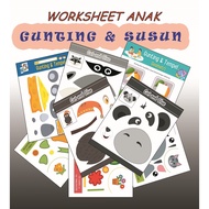 Educational Toys for Children Cutting and Sticking Vol. 2 Cutting and Pasting/s for Kindergarten PAU