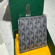 Goyard Bourbon 拉鍊零錢卡夾 熱賣灰色