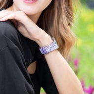 薰衣草印花紫色 Apple Watch 蘋果錶帶 4/5/6/7/8/9/10/SE/Ultra