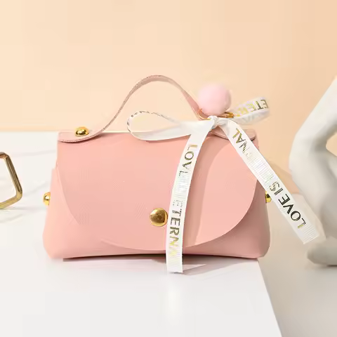 Leather Gift Bags Wedding Favour Bag For Guest Mini Handbag With Ribbon Candy Packaging Gift Box Par