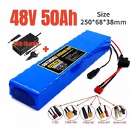 HOT 13S2P 48V 50Ah 18650 Li-ion Battery Pack High Power 1000W Rechargeable Battery for Electric Bicy
