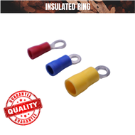 [10pcs] Insulated Ring Terminal, M3 M4 M5 M6 M8 M10 Stud Size, 1.25mm² to 6mm²  Wire Size