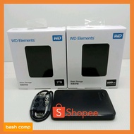 External Hard Drive 1TB/500GB/320GB WD Elements USB 3.0/HDD External WD Elements