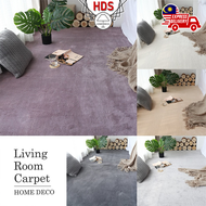 HDS Living Room Premium Quality Plain Cotton Carpet 🎇 200x300 / 100x160 / 160x230cm Soft Comfy Anti-