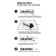 Custom Cut Vinyl Stickers (Size Max 10cm High x 28cm Length) *please CHAT with us*