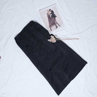 ALINA - ROK A LINE SPAN POLOS WANITA PANJANG JUMBO KOREAN SKIRT STYLE KERJA PREMIUM TERBARU