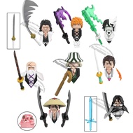Cartoon Bricks Wm Blocks Dolls Kurosaki Ichigo Hitsugaya Toushirou Action Toy Fig Building Blocks
