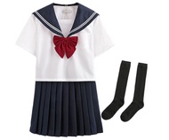 School Girl Outfit Kawaii Cute Maid Outfit Girl JK Uniform Suit, Sailor's Suit. Japanese Student Sui