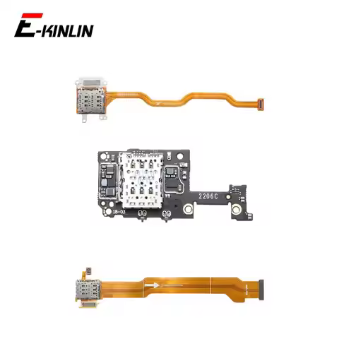 Sim Card Tray Reader Slot Socket Horder Flex For Xiaomi Mi 12 12S 11 Lite 11i 11X Poco F3 F4 Civi 1S