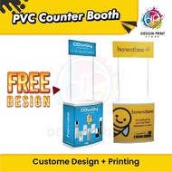 PVC Counter Booth / Sampling Booth / Promotional Counter / Promotion Counter Booth + Printing (FREE 