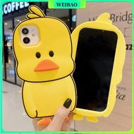 Little Yellow Duck IPhone 13/11/8 Phone Case Apple 12/8 7p Cartoon Case Apple 4S/5S Full Case