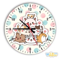 Jam Dinding Lucu Animasi Karakter Kartun Wall Clock Hiasan Dinding Kamar Anak Jam Dinding Tema Kartu