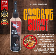 Original Zurot Buster BedBug / Surot Killer Spray (250 ML) BEST FOR : BED BUGS Cockcroach Ants Dust 