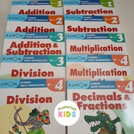 Kumon Workbook Grade 1-4 Addition Subtraction Multiplication Division
