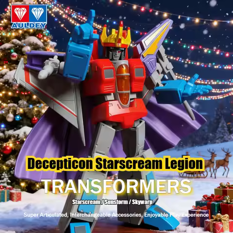 AULEDY Starscream Sunstorm Decepticons Army Collectible, High Poseability Transform Robot for Childr