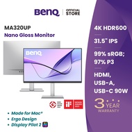 BenQ MA320UP I 32" 4K Nano Gloss Monitor I Made for Mac I 90W USB-C I Ergo Design I 97% P3