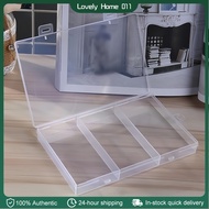 Clear Plastic Storage Box PP Three-compartment Storage Box Jewelry Storage Box
