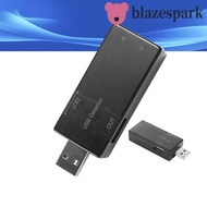 BLAZESPARK USB Charger Tester Battery Capacity Red+Blue USB Detector Ammeter Charger Indicator Digit