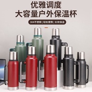 Portable Water Bottle European American Large-Capacity Water Bottle Outdoor High-Value Thermos Cup S