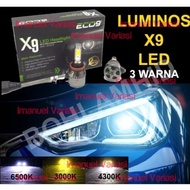 Car LED Luminos X9 ECO9 H11 3 Colors - H11 Type LED Headlamp Foglamp Bulb