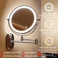 5 times magnification Bathroom Mirror, 8 Inch Wall Mirror and Vanity Mirror, Wall Mounted Double Sid