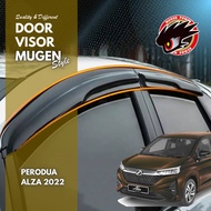 Perodua Alza 2022 To 2026 Door Visor Mugen Style 8 cm Width 1.8 mm Thickness