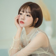 Wig Gaya Eropa dan Amerika Wanita wik rambut wanita pendek wig wanita full kepala wig daily/35CM