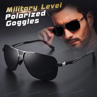 Top Aluminum Magnesium Square Polarized Photochromic Sunglasses Men Sun Glasses Military Safety Driv