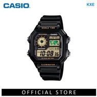 CASIO ORIGINAL WORLD TIME CLASSIC BLACK SPORTY DIGITAL WATCH AE-1200WH-1BV