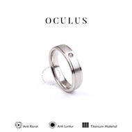 [bisa COD] Emrys OCULUS Ring Cincin Titanium Pira Wanita / Cincin Titanium Anti Luntur Cincin Couple Korea Aesthetic Premium