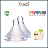 BEVAVAR 5CM Baby Pacifier Newborn Baby bottle replacement nipple Anti Colic for Wide Neck Bottle Ant
