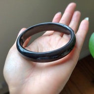 天然和田玉青海料帝王紫玉鐲 圈口63.8mm 料子細膩油潤