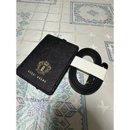 Card Holder Black There Is A Long Strap.