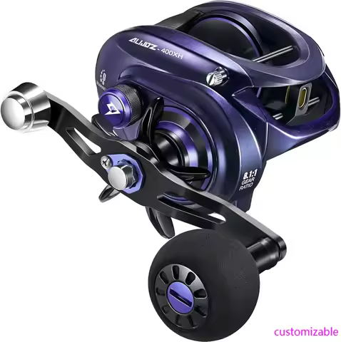 Alijoz 400 Baitcaster Fishing Reel, 38Lbs Max Drag Aluminum Alloy Frame Baitcasting Reel, Available 
