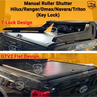 Manual Roller Shutter For Ranger Hilux Navara Dmax Triton BT50 T Lock Design Flat Handle Design