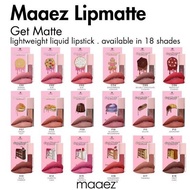 MAAEZ GET MATTE LIGHTWEIGHT LIQUID LIPSTICK READY STOCK ALL CODE