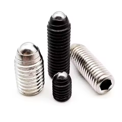 M2.5 M3 M4 M5 M6 M8 M10 M12 M16 Grade 12.9 Steel 304 A2 Stainless Steel Hex Socket Spring Ball Plung