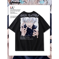 Kaos Jujutsu Kaisen short sleeved T-shirt Japanese anime T-shirt fashion trend manga Gojo outfit