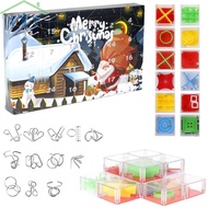 24Pcs/Set Christmas Advent Calendars Toy 2021 Christmas Countdown Calendar Xmas Gift Box for Kids Teens Adults SHOPTKC1344